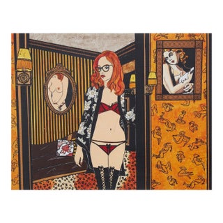 Elka Leopard French Expressionist Oil Painting For Sale