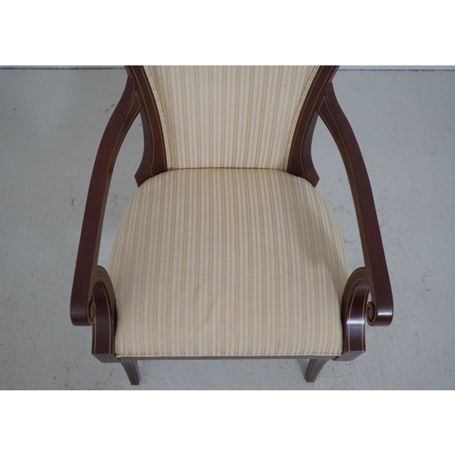Set of 8 John Widdicomb Neoclassical Klismos Dining Room Chairs For Sale - Image 11 of 18