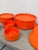 Vintage Max Dinnerware Set in Orange ABS attributed to Massimo and Lella Vignelli for Heller, 1964, Set of 16 For Sale - Image 9 of 10