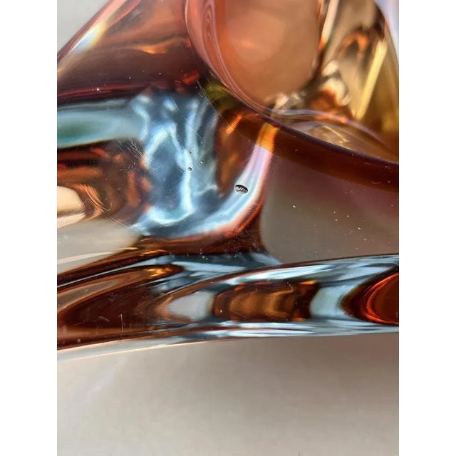 Italian Submerged Glass Ashtray in Murano, 1970s For Sale - Image 4 of 9