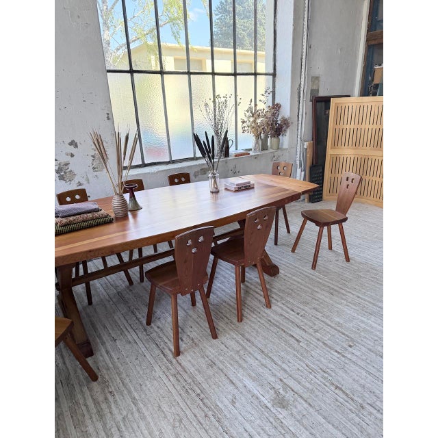 Table and Chairs Set by Malmvall, 1950s, Set of 9 For Sale - Image 11 of 18