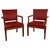 Restored Barcelona or The Red Chairs by Rud Rasmussen for Kaare Klint, 1935, Set of 2 For Sale - Image 15 of 15