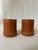 Late 20th Century Vintage Pair of Hand Stitched Leather Dice Cups For Sale - Image 5 of 5