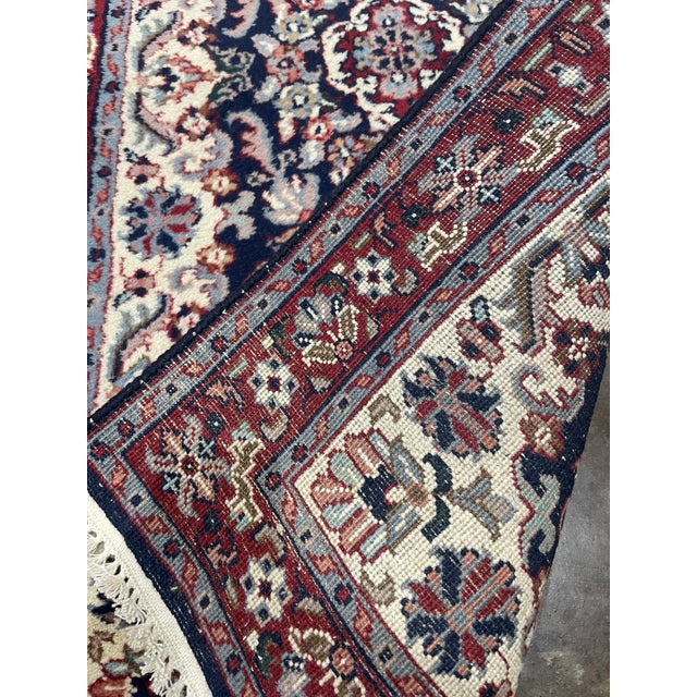 Traditional 1990s Handwoven Persian Design Indian Rug - 2'6" X 10'7" For Sale - Image 3 of 7