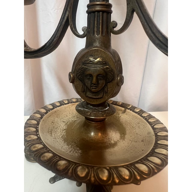 Early 19th Century Early 19th Century Bronze French Empire Style Candelabrum For Sale - Image 5 of 13