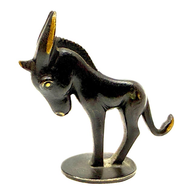 1950s Mid 20th Century Richard Rohan Austrian Bornze of a Donkey For Sale - Image 5 of 10