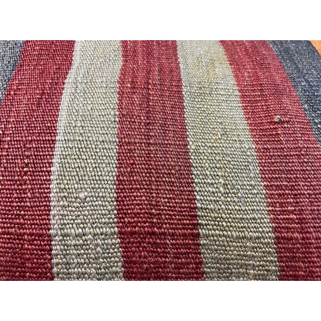Vintage Turkish Kilim Cushion Cover For Sale - Image 10 of 11