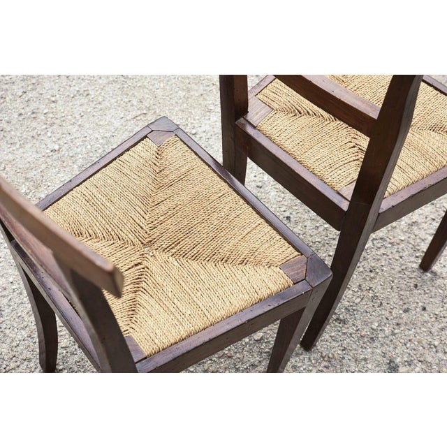 Mid-19th Century Walnut Chairs with Straw Seats For Sale - Image 18 of 18