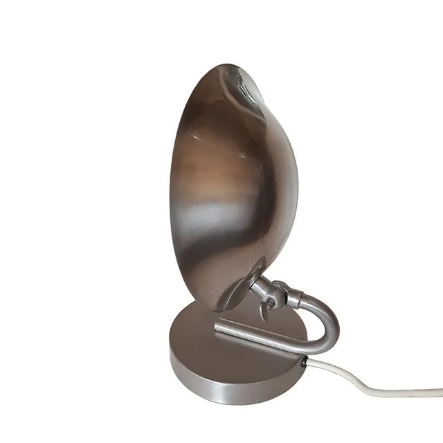 Gray Art Deco Oyster Table Lamp from Gispen Giso For Sale - Image 8 of 8