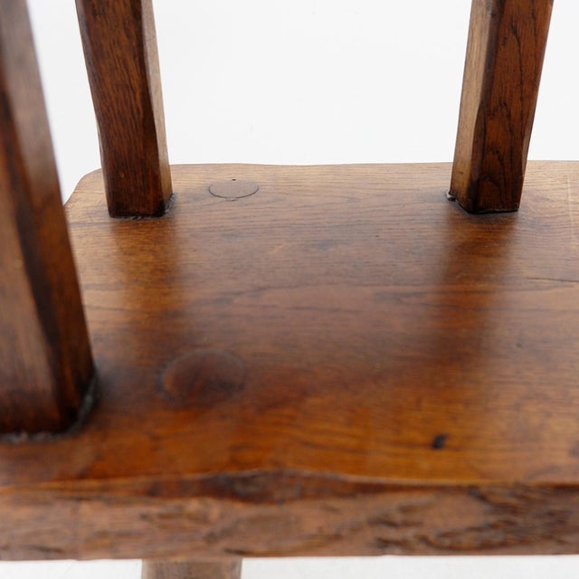 Brutalist Wood Telephone Bench, 1960s For Sale - Image 12 of 13