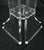 Glass Set of 4 Lucite Dining Chairs Square Dining Table on Single Pedestal Base For Sale - Image 7 of 18