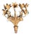 Large Italian Gilt Iron Floral Wall Sconce For Sale