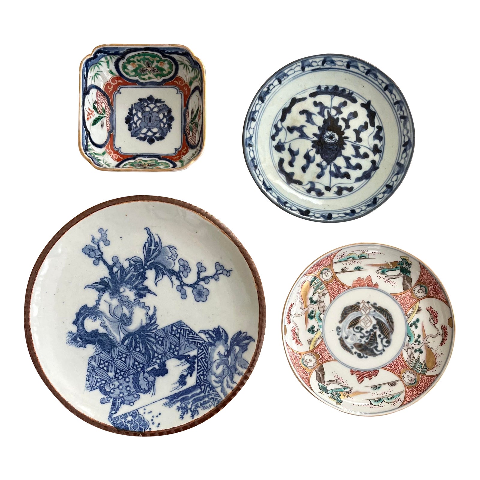 Four, Japanese and Chinese Collector Plates Chairish