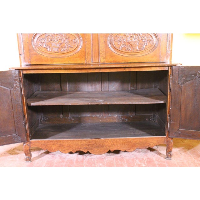 Wood 18th Century Louis XV French Oak Buffet For Sale - Image 7 of 10
