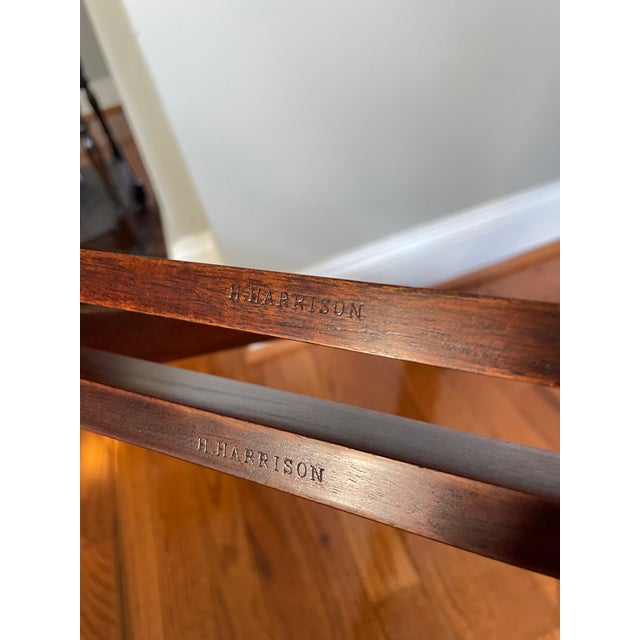 Marked Butler Tray on Stand in Mahogany -- 19th Century For Sale - Image 4 of 11