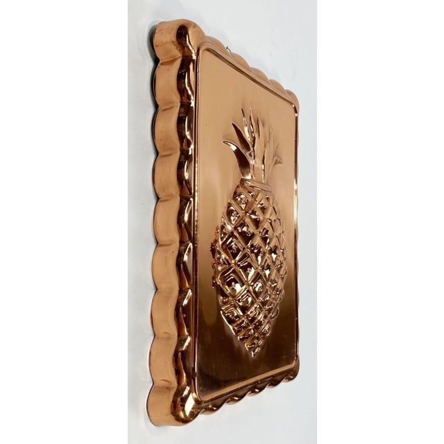 Farmhouse Vintage Copper Pineapple Mold For Sale - Image 3 of 5