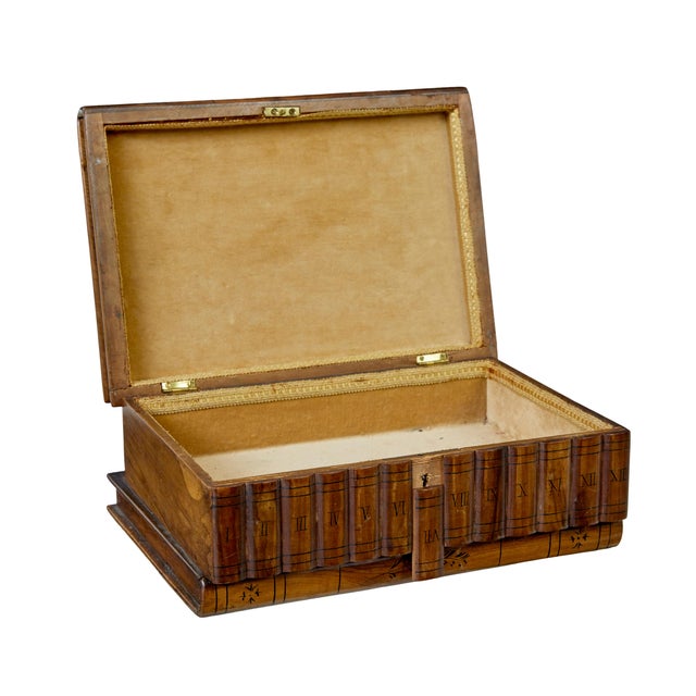 19th Century Book Shaped Inlaid Olive Box, 1890s For Sale - Image 6 of 8