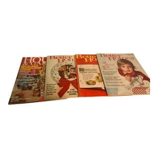 Pristine Vintage Christmas Holiday Design Magazines, 1968-1973 - Set of 4 For Sale