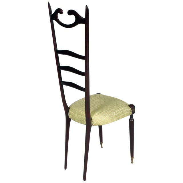 Elegant pair of italian chairs designed by ezio minotti in the mid-1950s, inspired by the refined proportions of the...