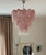 Large Pink Murano Glass Prisms Tube Chandelier For Sale - Image 6 of 8
