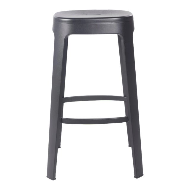 RS Barcelona Ombra Indoor/Outdoor Bar Stool, Black For Sale
