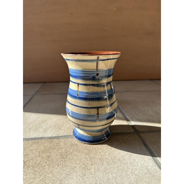 1920s Art Deco Hand-Thrown Ceramic Vase, Germany, 1920s For Sale - Image 5 of 11