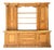 Vintage Monumental Rustic Pine Hutch For Sale