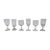 Wine Glasses, Set of 6 For Sale