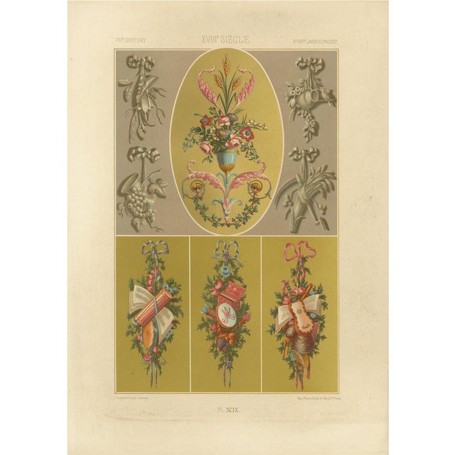 Launay after Albert Racinet, XCIX of L’Ornement Polychrome, 1869, Paper For Sale