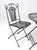 Vintage French Bistro Folding Patio Set For Sale - Image 4 of 18