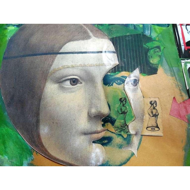 Igael Tumarkin, Israeli Mixed Media Painting, Tumarkin Abstract Surrealist Photo Collage For Sale In Miami - Image 6 of 9