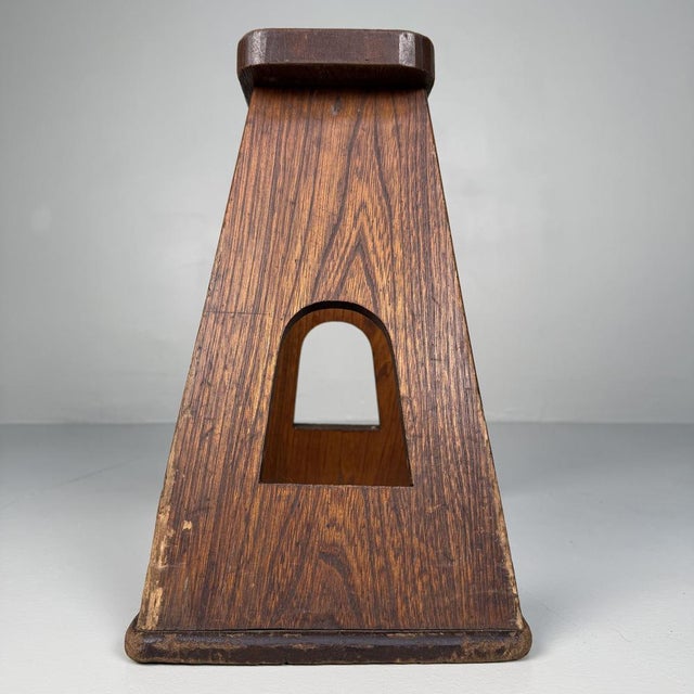 Minimalist Japanese Fumidai, Wooden Step Stool, 1940s For Sale - Image 4 of 8