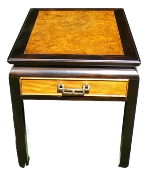 Vintage Century Furniture Chin Hua Raymond Sobota Ming Black Lacquer Burl Table