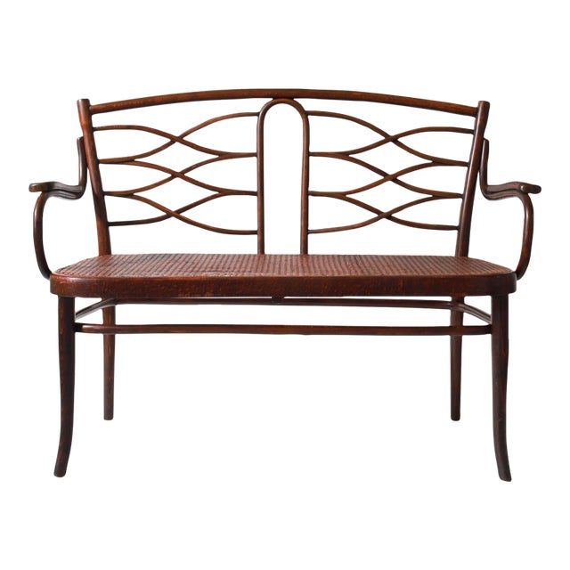 19th Century Original Thonet Bench, Settee No. 1 For Sale
