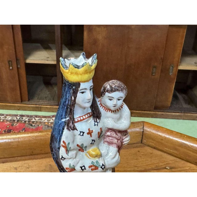 Late 19th Century Saint Mary in Breton Earthenware For Sale - Image 5 of 13