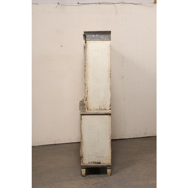 Wood A Tall French Antique Deux Corps Cabinet For Sale - Image 7 of 12