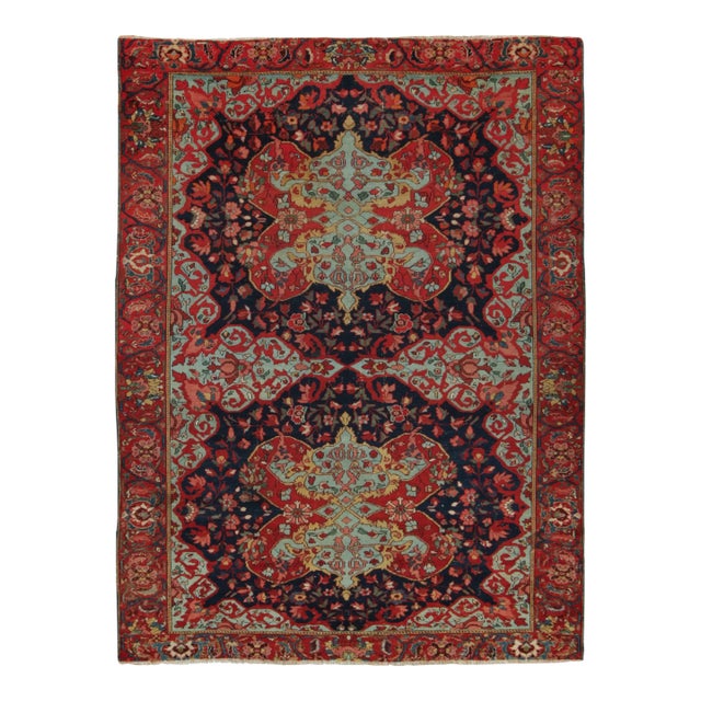 Vintage Turkish Anatolian Rug With Twin Bold Geometric Medallions - Rug & Kilim For Sale