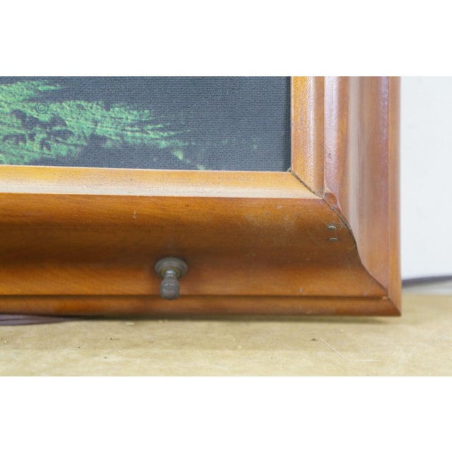 Mid Century Helmscene Country Farmhouse Barn Landscape Light Up Art For Sale - Image 9 of 14