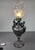 Antique Pewter Angel Lamp with Pleated Glass For Sale - Image 17 of 18