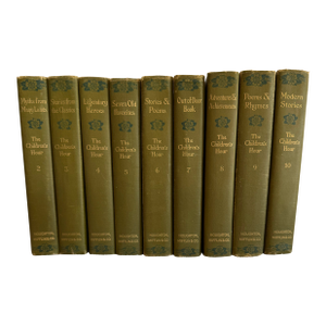 Set of 9 The Children's Hour Books, Selected and Arranged by Eva March Tappan, 1907