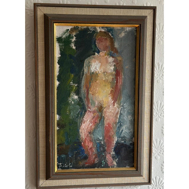 Gunnel Tiriolo, Female Model, 1963, Oil on Canvas, Framed For Sale - Image 10 of 16