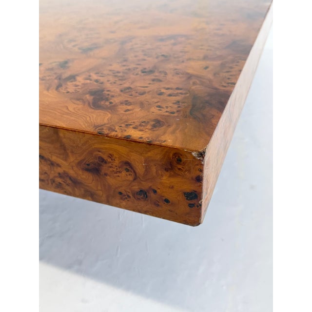 Brown Square Coffee Table in Root Wood by Turri, 1970s For Sale - Image 8 of 11