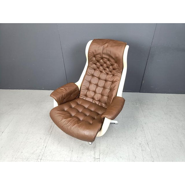 Mid-Century Space Age Galaxy Armchair by Alf Svensson for Dux, 1968 For Sale - Image 11 of 13