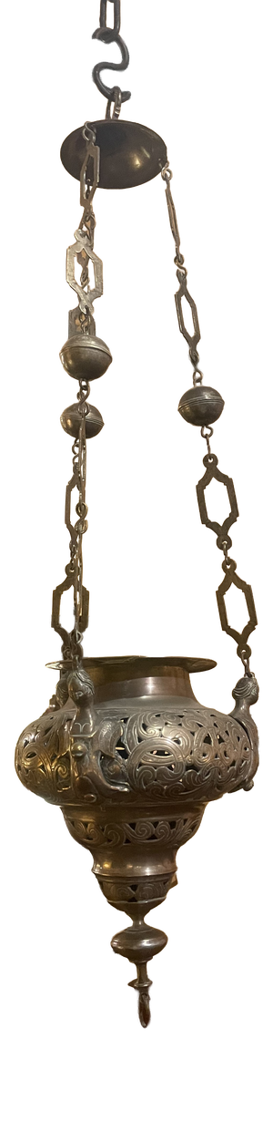 Antique German Hanging Lamp, 1500s