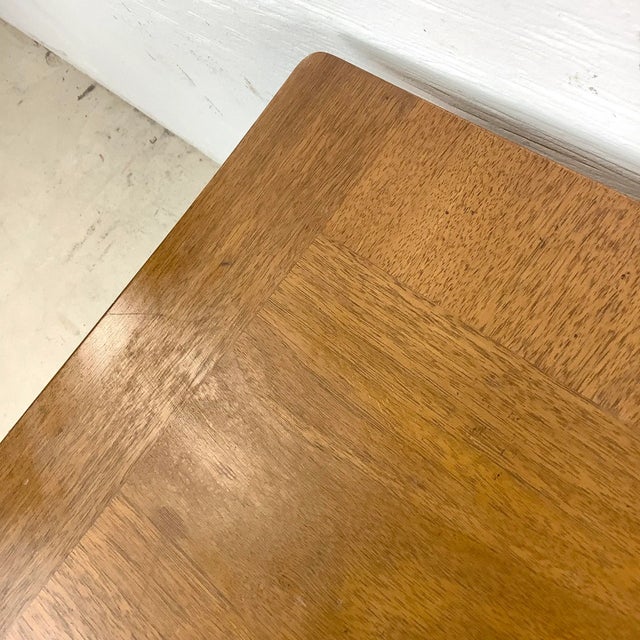 Brown Mid 20th Century End Table Attr. Th Robsjohn-Gibbings For Sale - Image 8 of 12