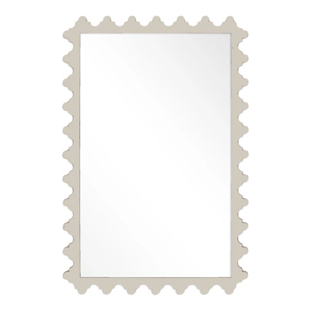 Fleur Home Garden District Magazine Rectangle Mirror in Useful Gray, 35.5x47 For Sale