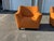 Herman Miller Pair of Herman Miller Geiger Swoop Club Chairs by Mark Goetz — Iconic Orange Upholstery, Made in Usa For Sale - Image 4 of 12