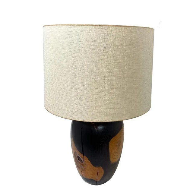 Turned Wood Table Lamp For Sale - Image 12 of 12