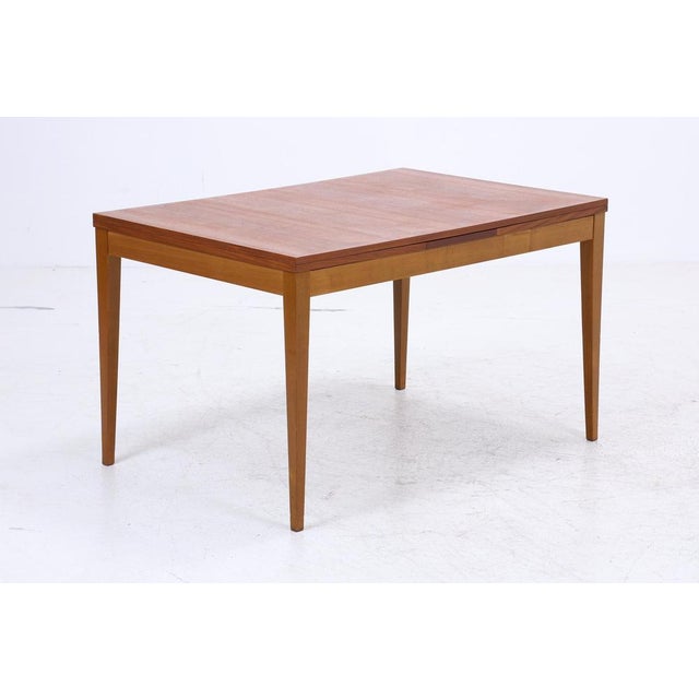 Mid-Century Extendable Dining Table in Wood, 1960s For Sale - Image 12 of 14
