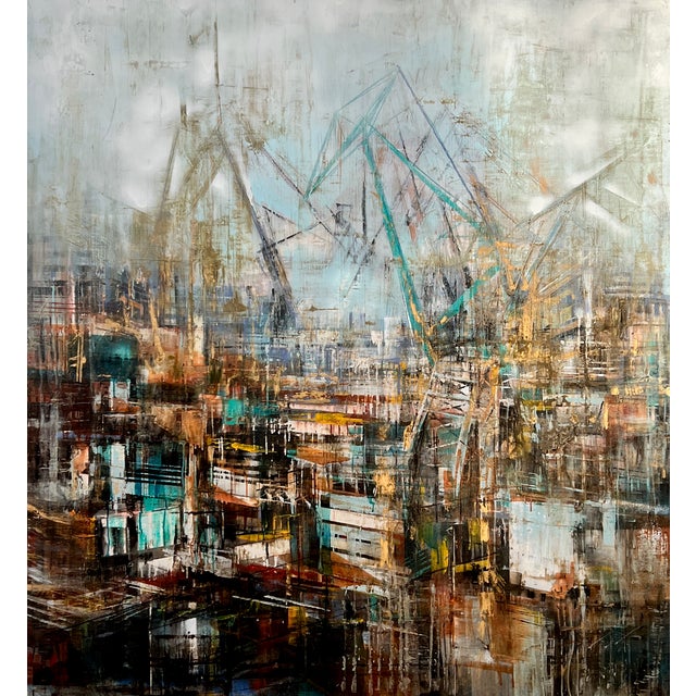 Bianca Prettau, Stocznie, 2024, High Density Glaze on Linen Canvas For Sale - Image 9 of 9